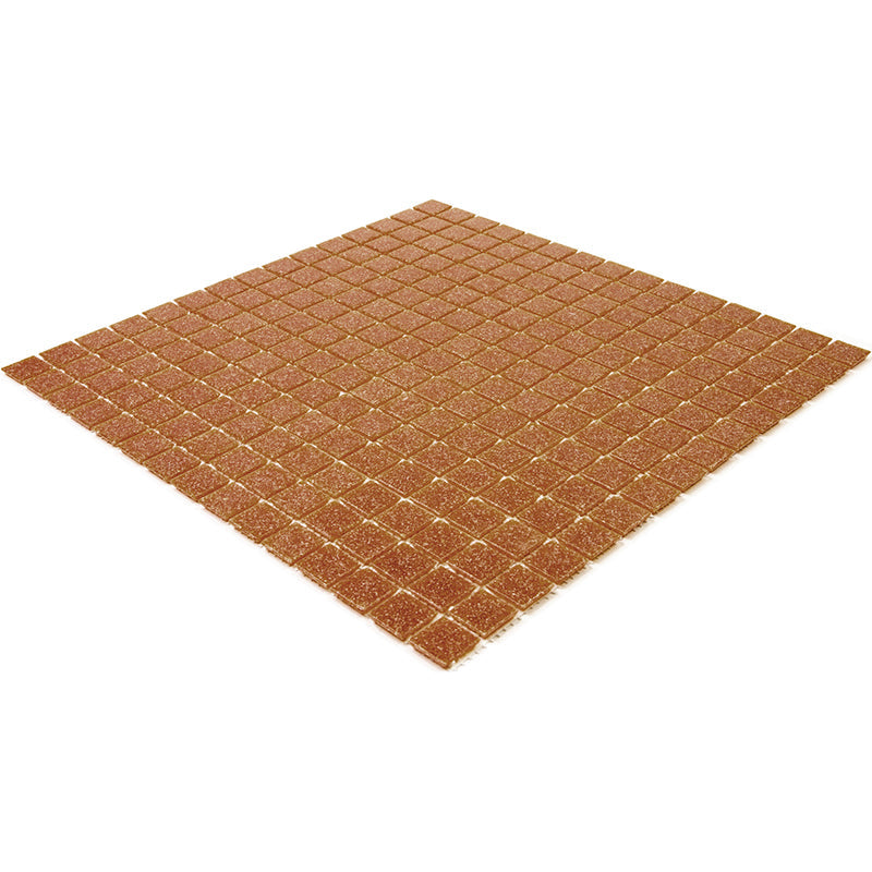 Apricot Red 12x12 Glossy Uniform Square Glass Mosaic Tile (20 pack, 20 sq ft/case) - Sample