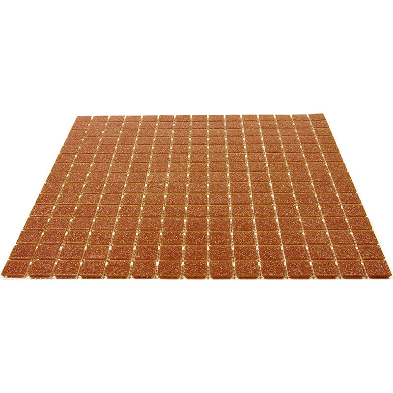 Apricot Red 12x12 Glossy Uniform Square Glass Mosaic Tile (20 pack, 20 sq ft/case) - Sample