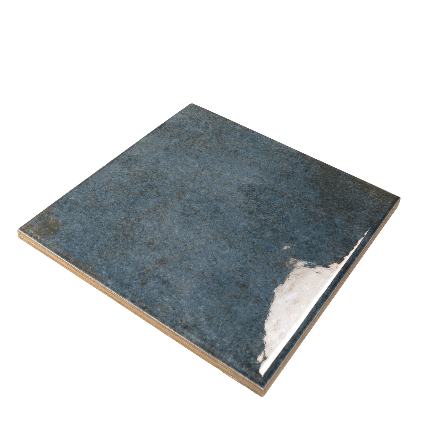 Zahara 6x6 Slate Blue Porcelain Zellige Square Wall and Floor Tile (22 Pack, 5.38 sq ft/case) - Sample