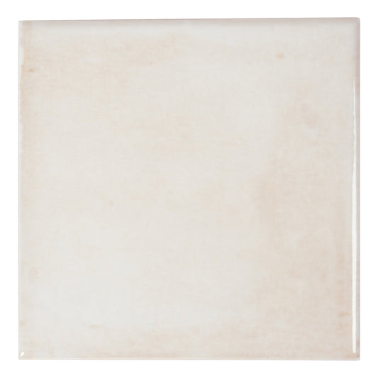 Zahara 6x6 Creamy off-white Porcelain Zellige Square Wall and Floor Tile (22 Pack, 5.38 sq ft/case) - Sample
