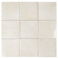 Zahara 6x6 Creamy off-white Porcelain Zellige Square Wall and Floor Tile (22 Pack, 5.38 sq ft/case) - Sample