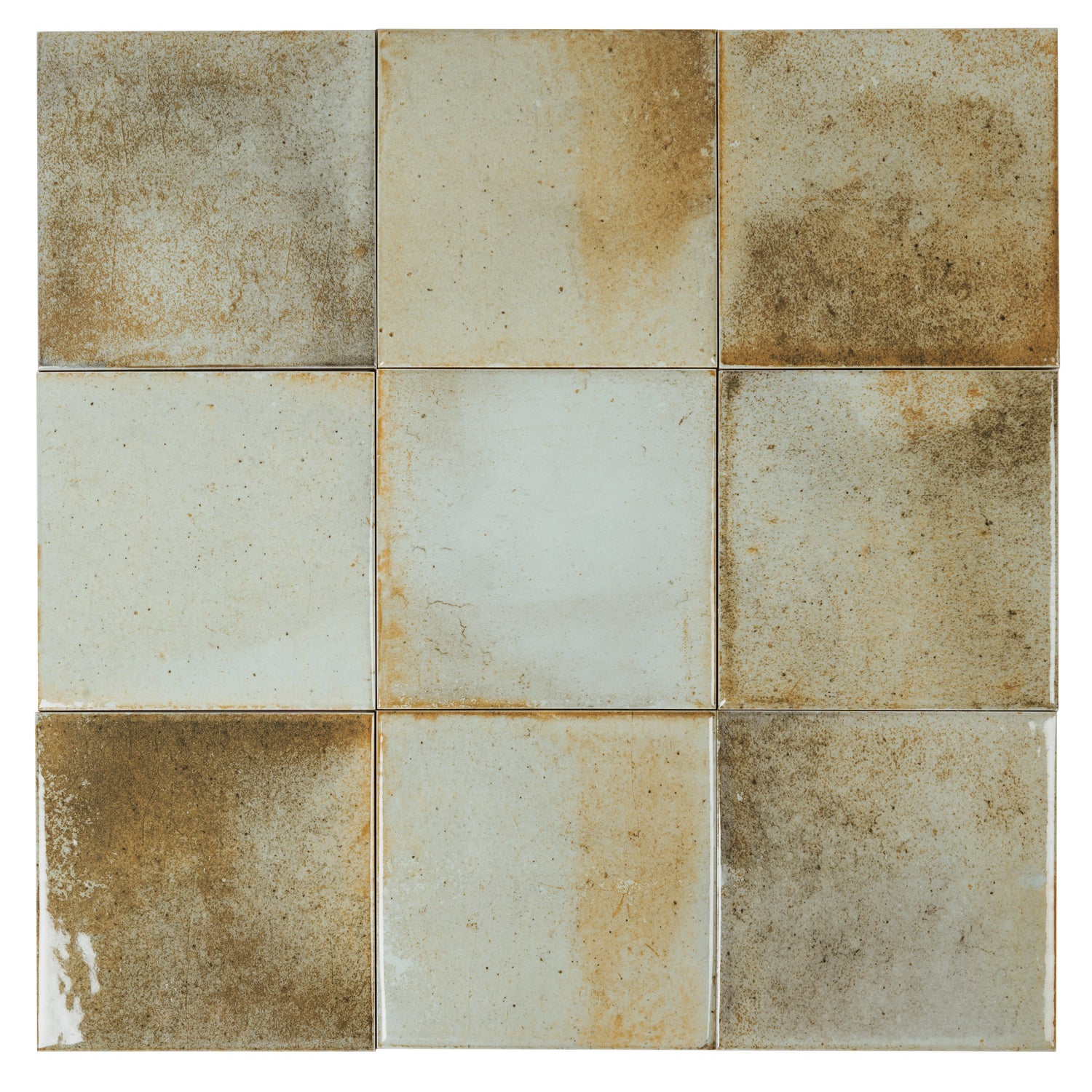 Zahara 6x6 Celadon Green Porcelain Zellige Square Wall and Floor Tile (22 Pack, 5.38 sq ft/case) - Sample