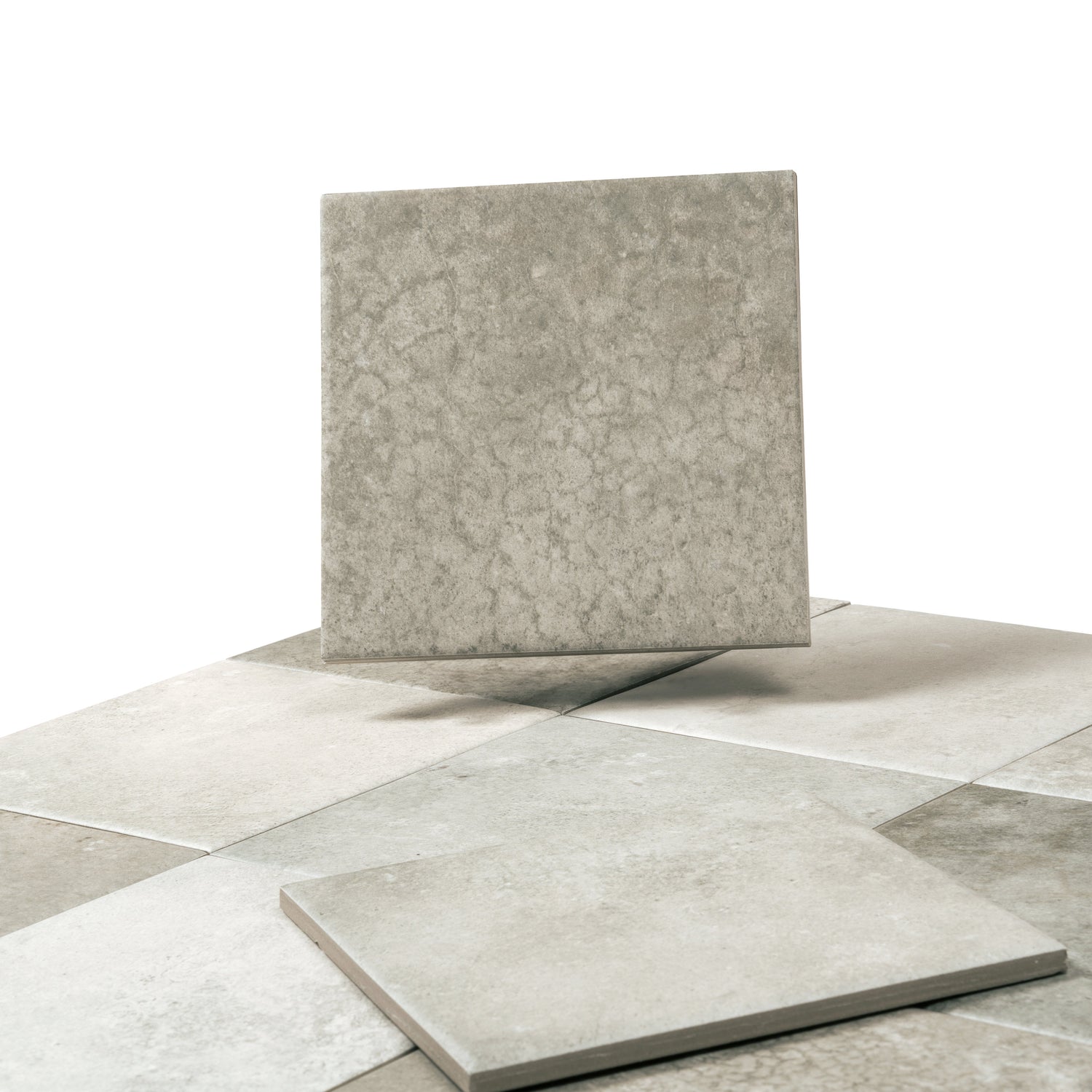 Zahara 6x6 Cool Gray Porcelain Zellige Square Wall and Floor Tile (22 Pack, 5.38 sq ft/case) - Sample