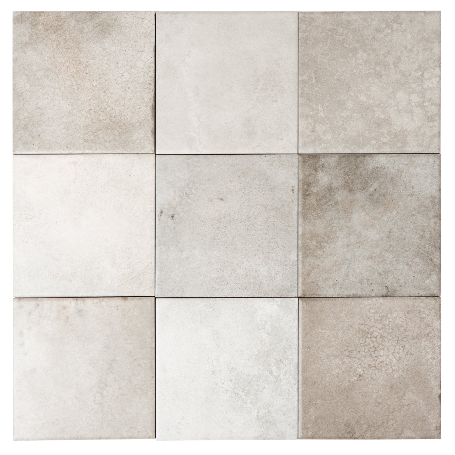 Zahara 6x6 Cool Gray Porcelain Zellige Square Wall and Floor Tile (22 Pack, 5.38 sq ft/case) - Sample