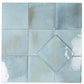 Zahara 6x6 Sky Blue Porcelain Zellige Square Wall and Floor Tile (22 Pack, 5.38 sq ft/case) - Sample