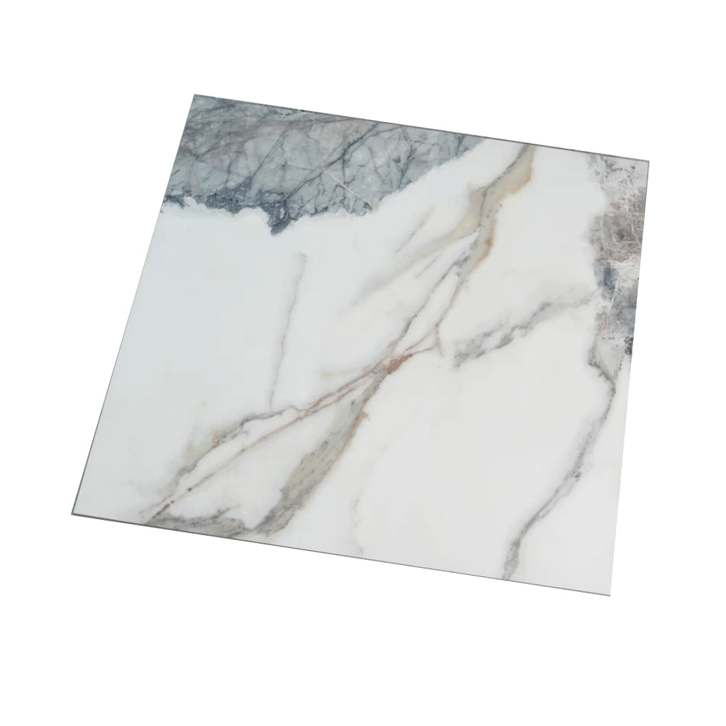 Soft White with Light Gray 32x32 Matte Square Porcelain Large Format Tile (2 pack, 13.78 sq ft/case)