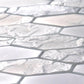 Grey 11x12 Matte Elongated Hexagon Glass Mosaic Tile (10 pack, 8.6 sq ft/case)
