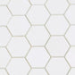 Snow White 12x12 Honed Hexagon Thassos Marble Mosaic Tile (5 pack, 4.83 sq ft/case)