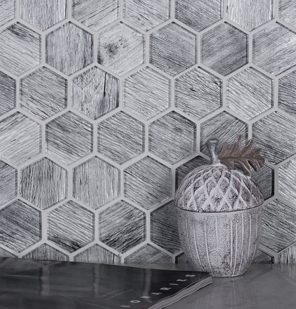 Glass Modern Beehive Shower Tile