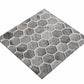 12x12 Light Gray Hexagon Mosaic Tile