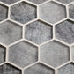 2x12 Coin Gray Hexagon Mosaic Tile