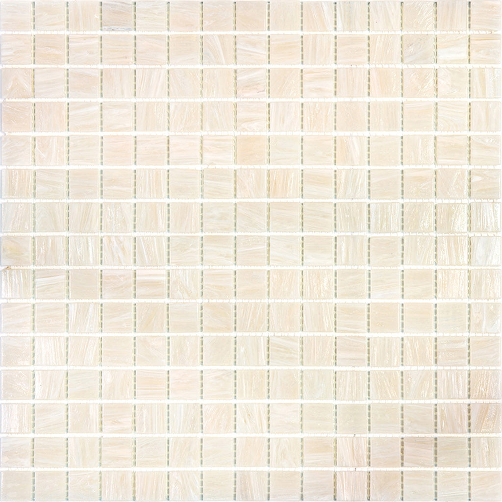 Nude Beige 12x12 Glossy Uniform Square Glass Mosaic Tile (20 pack, 20 sq ft/case) - Sample
