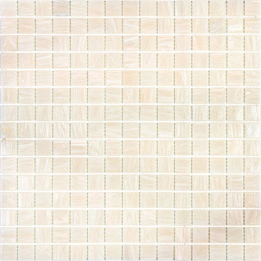 Nude Beige 12x12 Glossy Uniform Square Glass Mosaic Tile (20 pack, 20 sq ft/case) - Sample