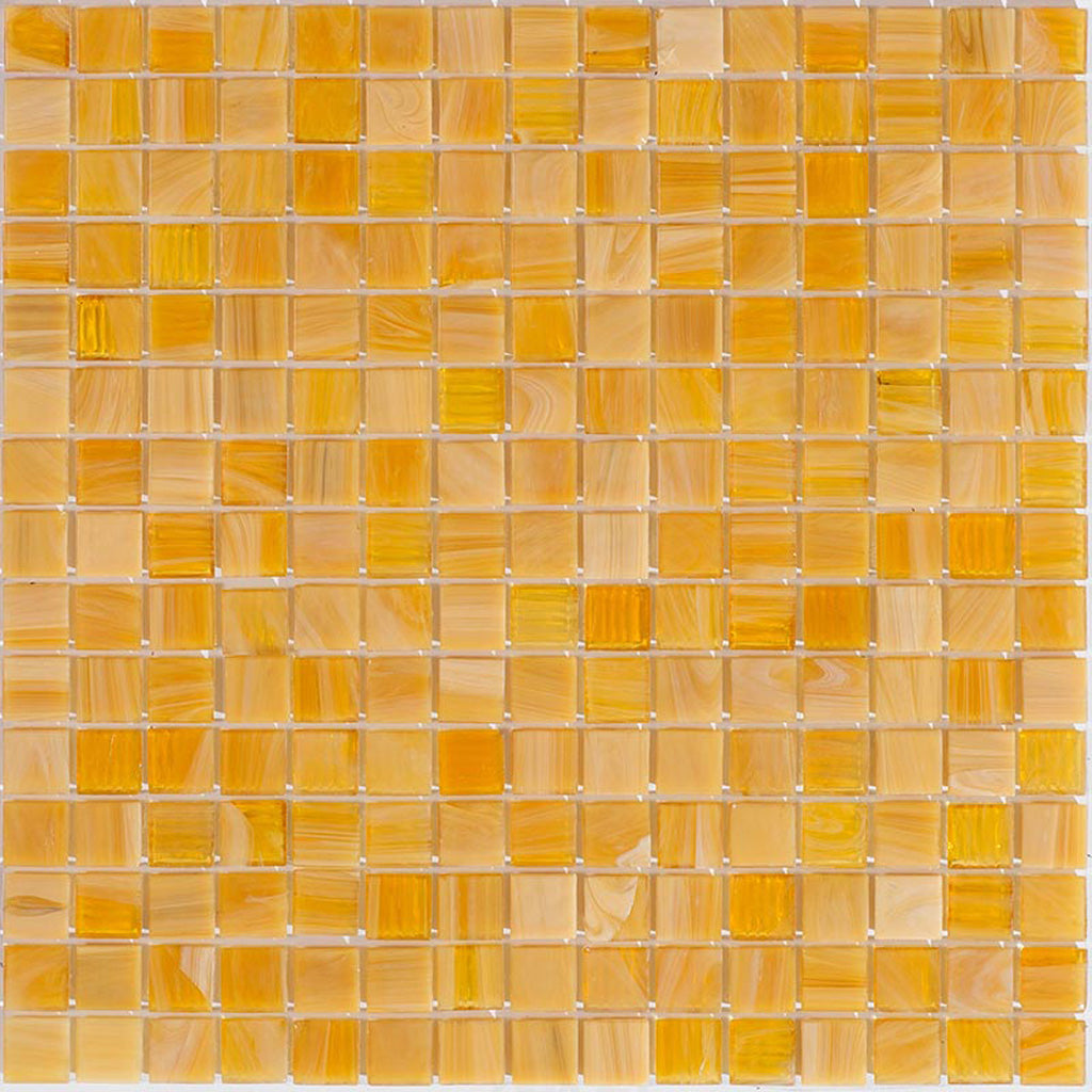 Golden Yellow 12x12 Glossy Uniform Square Glass Mosaic Tile (20 pack, 20 sq ft/case) - Sample