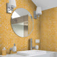 Golden Yellow 12x12 Glossy Uniform Square Glass Mosaic Tile (20 pack, 20 sq ft/case) - Sample