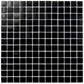 Black 12x12 Glossy Glass Uniform Square Mosaic Tile (20 pack, 20 sq ft/case)