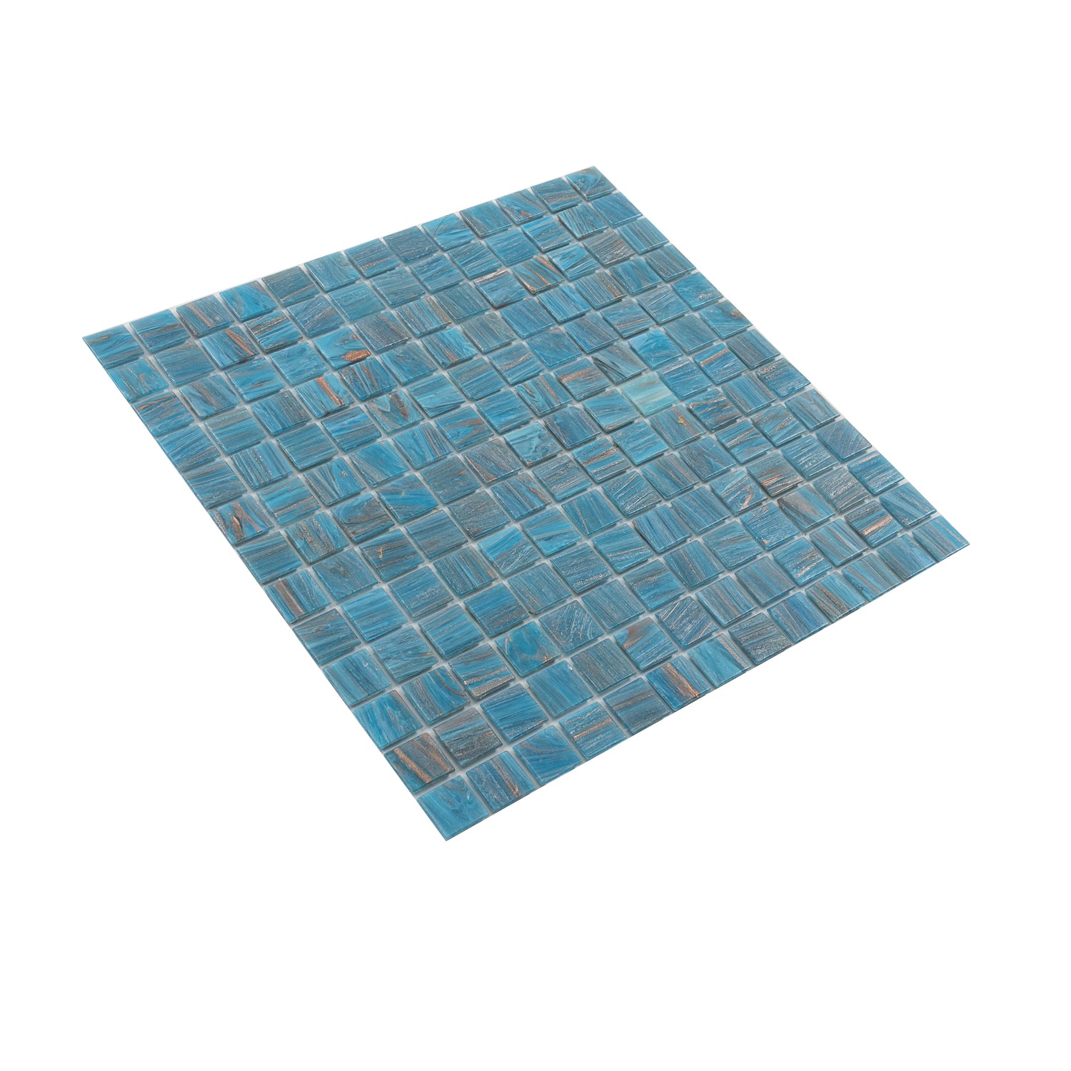 Bright Cerulean Blue 12x12 Glossy Uniform Square Glass Mosaic Tile (20 pack, 20 sq ft/case)