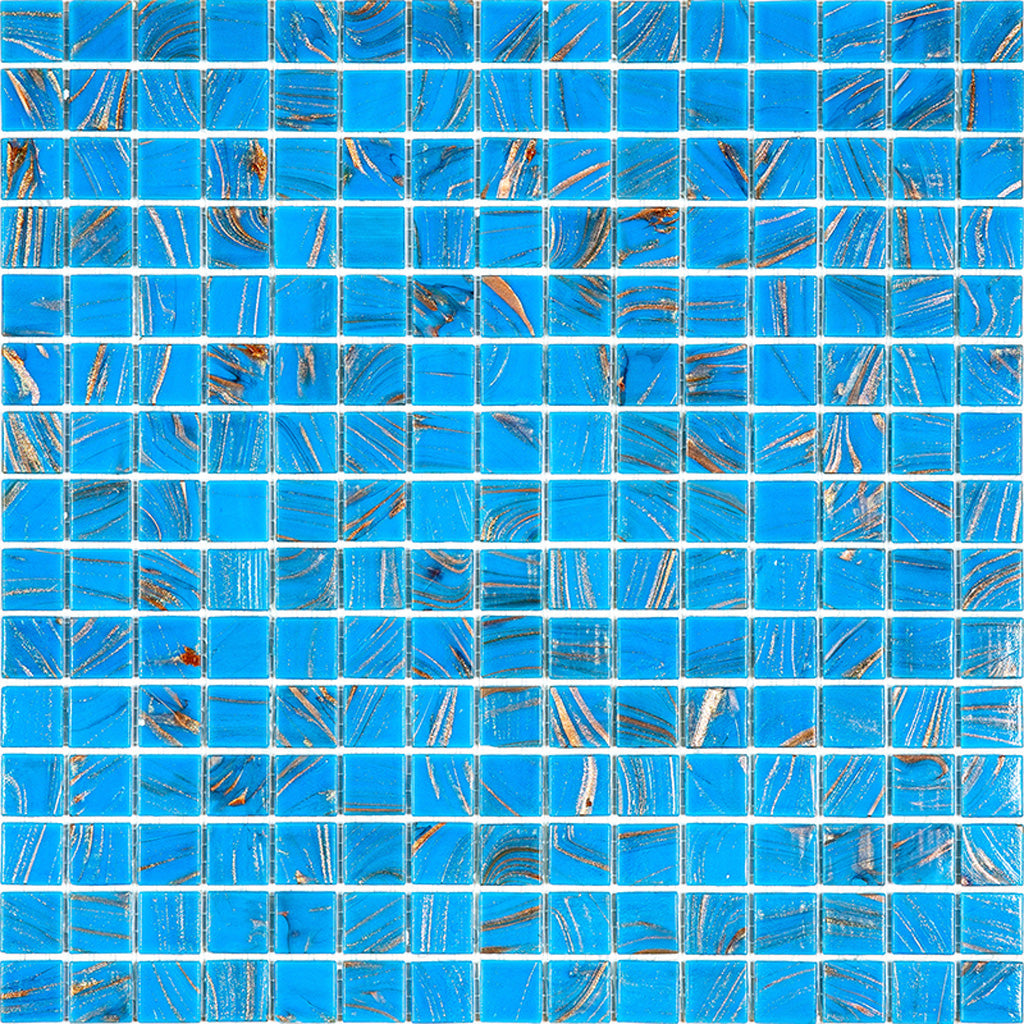 Rich Electric Blue 12x12 Glossy Uniform Square Glass Mosaic Tile (20 pack, 20 sq ft/case) - Sample