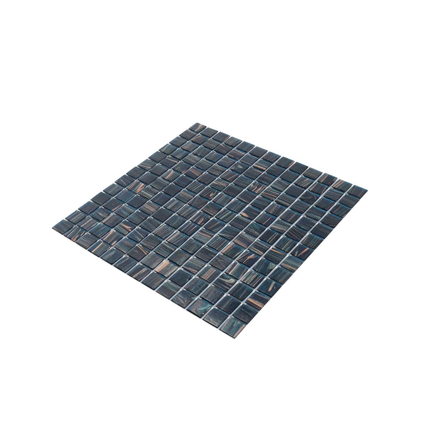 Berlin Blue 12x12 Glossy Uniform Square Glass Mosaic Tile (20 pack, 20 sq ft/case)