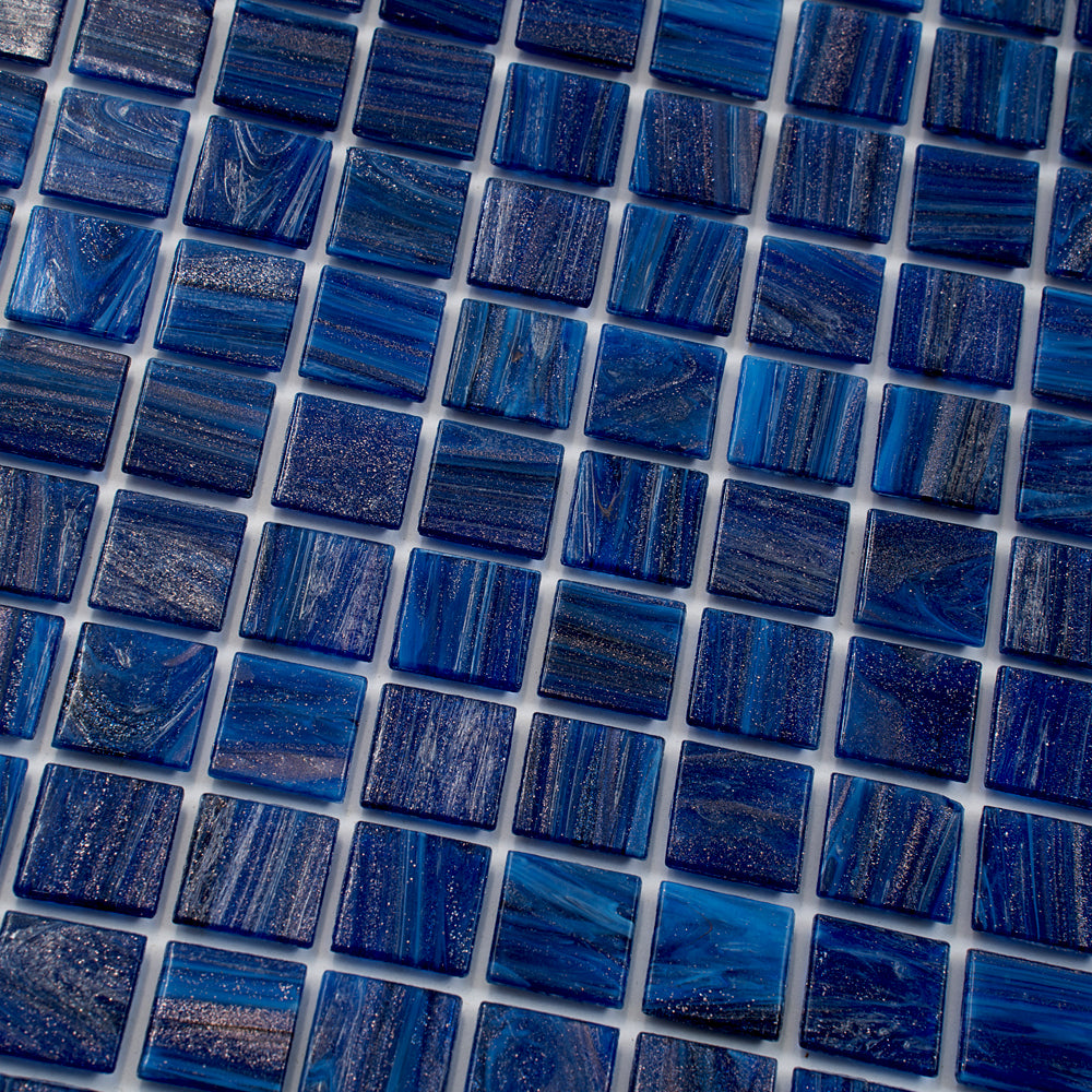 Egyptian Blue 12x12 Glossy Uniform Square Glass Mosaic Tile (20 pack, 20 sq ft/case)