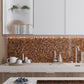 Bronze 12x12 Glossy Uniform Square Glass Mosaic Tile (20 pack, 20 sq ft/case)