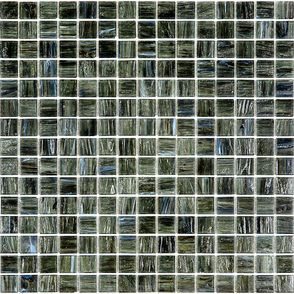 Milestone Gray 12x12 Glossy Uniform Square Glass Mosaic Tile (20 pack, 20 sq ft/case) - Sample