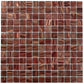 Fire Brick Red 12x12 Glossy Uniform Square Glass Mosaic Tile (20 pack, 20 sq ft/case)