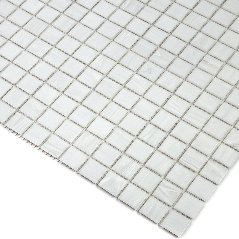 White Dove 12x12 Glossy Uniform Square Glass Mosaic Tile (20 pack, 20 sq ft/case)