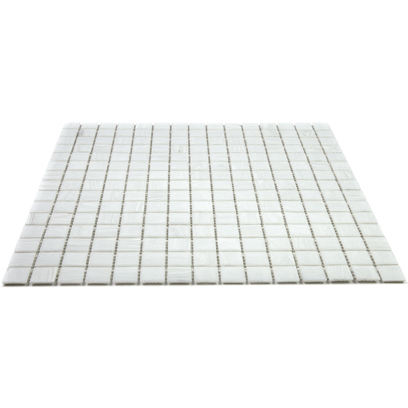 White Dove 12x12 Glossy Uniform Square Glass Mosaic Tile (20 pack, 20 sq ft/case)