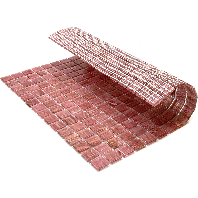 Deep Indian Red 12x12 Glossy Uniform Square Glass Mosaic Tile (20 pack, 20 sq ft/case)