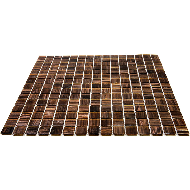 20-pack Celestial 12 in. x 12 in. Glossy Bronze Glass Mosaic Wall and Floor Tile (20 sq. ft./case)