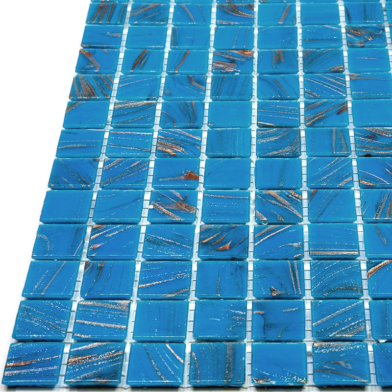 Rich Electric Blue 12x12 Glossy Uniform Square Glass Mosaic Tile (20 pack, 20 sq ft/case) - Sample