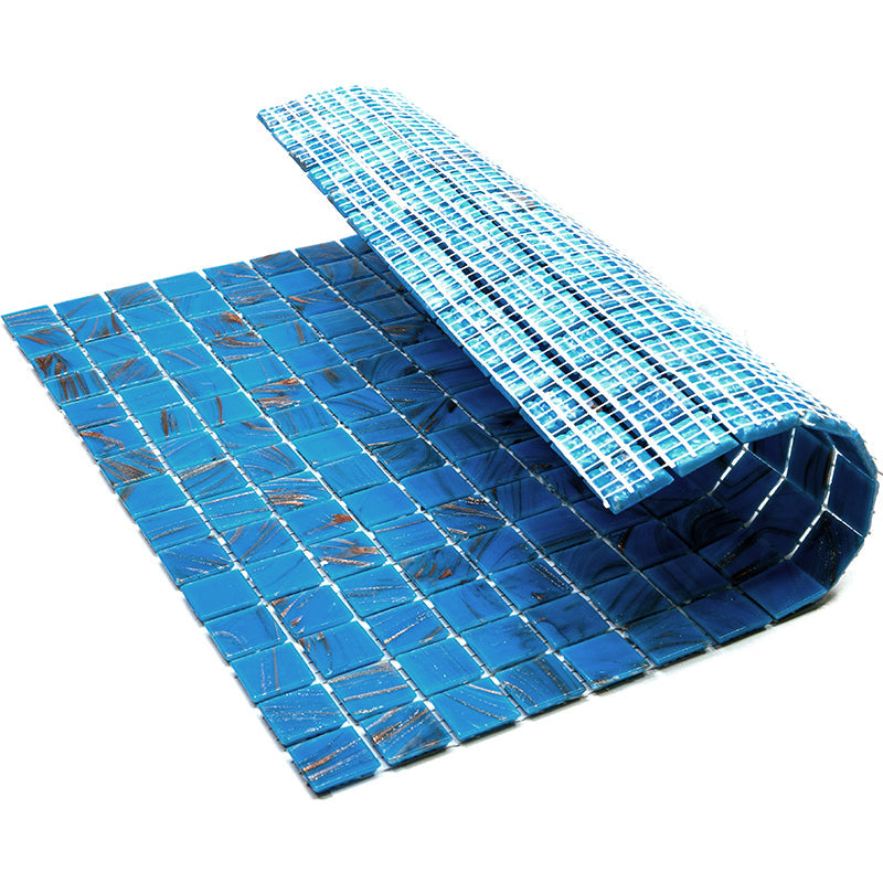 Rich Electric Blue 12x12 Glossy Uniform Square Glass Mosaic Tile (20 pack, 20 sq ft/case) - Sample