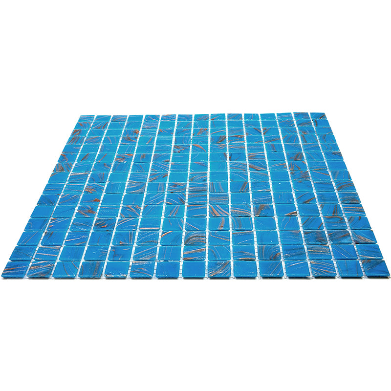 Rich Electric Blue 12x12 Glossy Uniform Square Glass Mosaic Tile (20 pack, 20 sq ft/case) - Sample