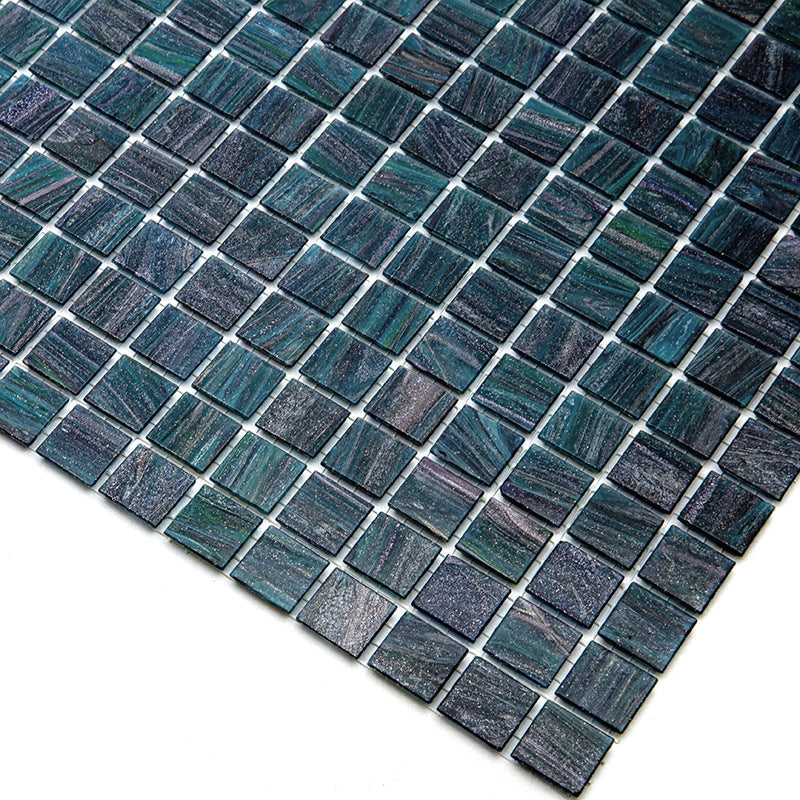 Pine Green 12x12 Glossy Uniform Square Glass Mosaic Tile (20 pack, 20 sq ft/case) - Sample