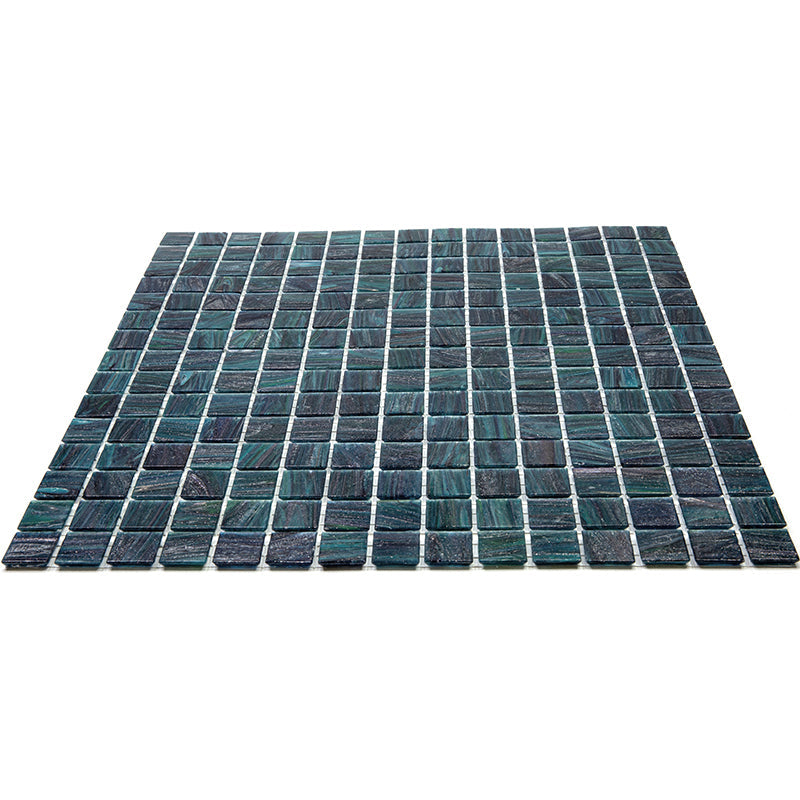 Pine Green 12x12 Glossy Uniform Square Glass Mosaic Tile (20 pack, 20 sq ft/case) - Sample