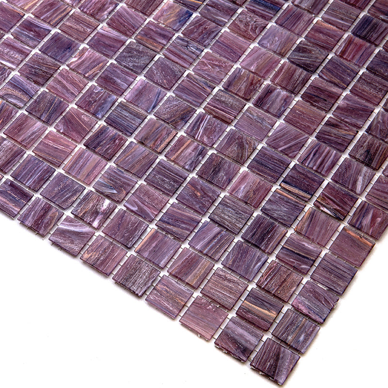 Copper Rose Red 12x12 Glossy Uniform Square Glass Mosaic Tile (20 pack, 20 sq ft/case) - Sample
