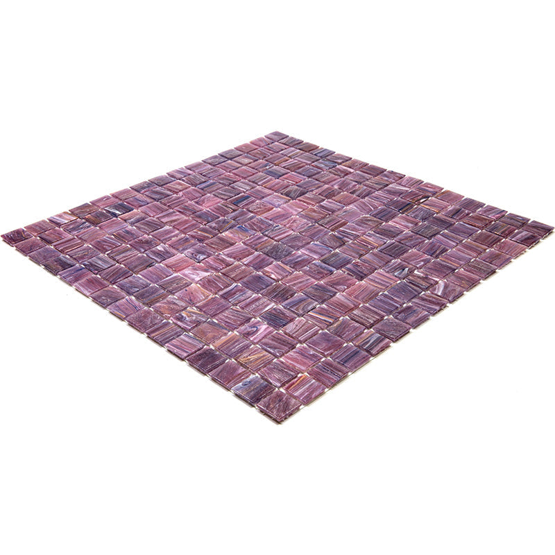 Copper Rose Red 12x12 Glossy Uniform Square Glass Mosaic Tile (20 pack, 20 sq ft/case) - Sample