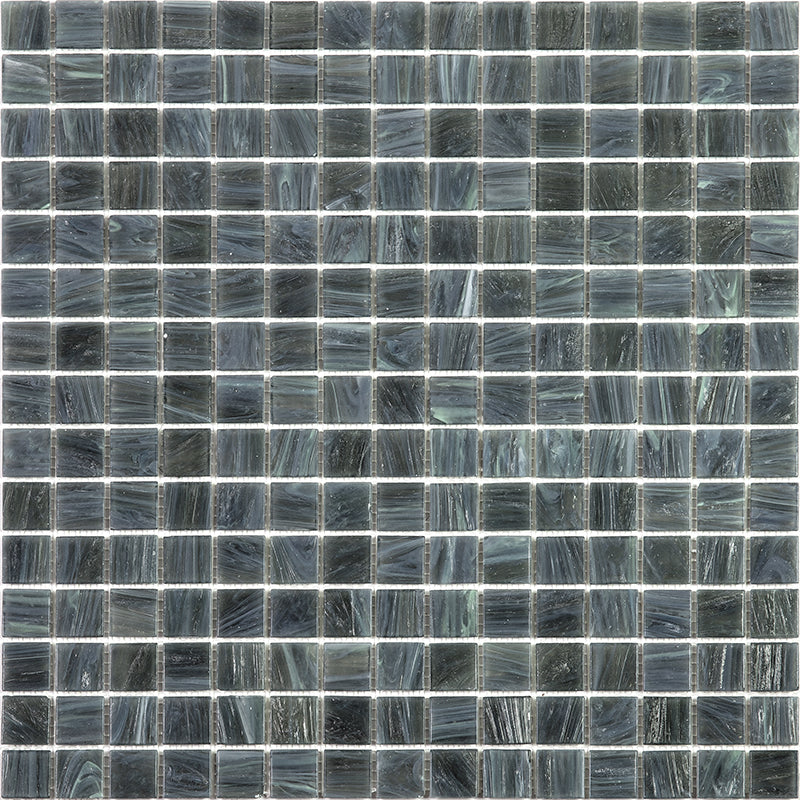 Cadet Gray 12x12 Glossy Uniform Square Glass Mosaic Tile (20 pack, 20 sq ft/case)