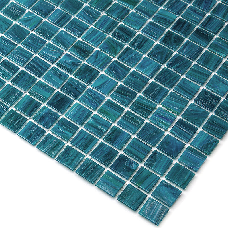 Skobeloff Green 12x12 Glossy Uniform Square Glass Mosaic Tile (20 pack, 20 sq ft/case) - Sample