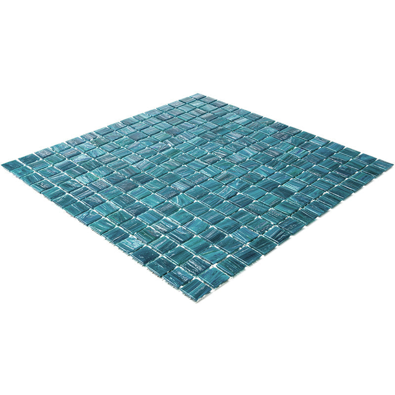 Skobeloff Green 12x12 Glossy Uniform Square Glass Mosaic Tile (20 pack, 20 sq ft/case) - Sample