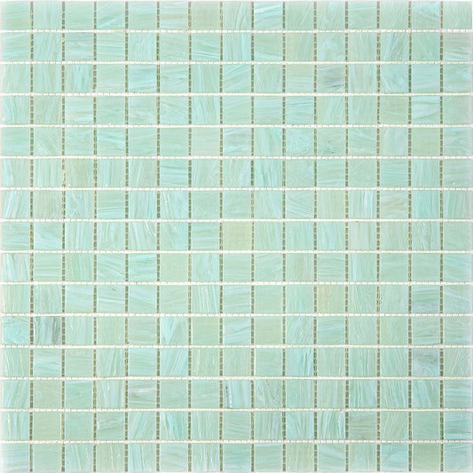 Light Pistachio Green 12x12 Glossy Uniform Square Glass Mosaic Tile (20 pack, 20 sq ft/case)