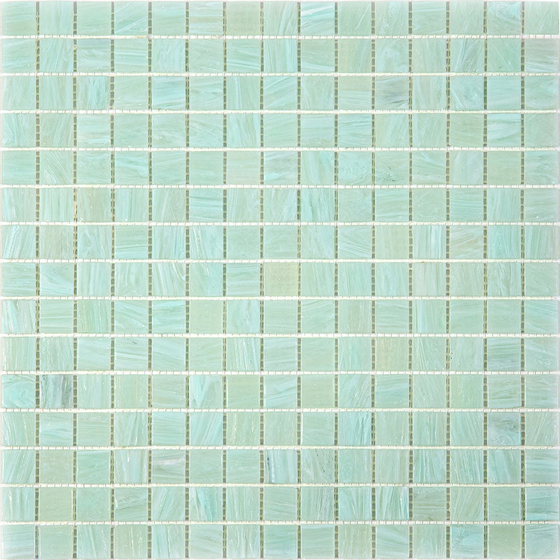 Light Pistachio Green 12x12 Glossy Uniform Square Glass Mosaic Tile (20 pack, 20 sq ft/case) - Sample