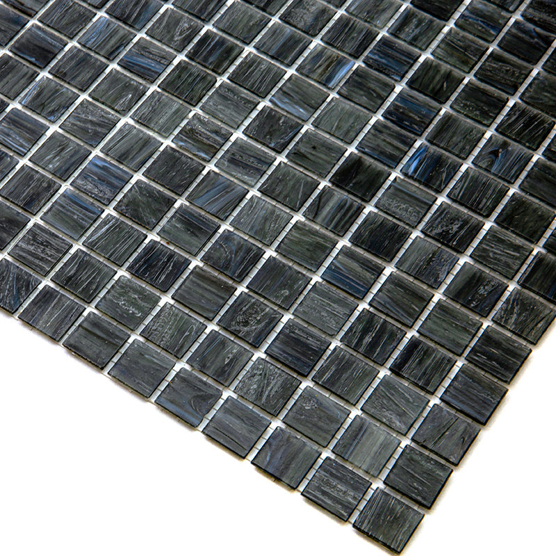 Milestone Gray 12x12 Glossy Uniform Square Glass Mosaic Tile (20 pack, 20 sq ft/case) - Sample