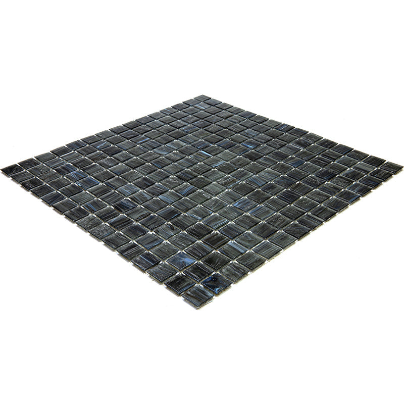 Milestone Gray 12x12 Glossy Uniform Square Glass Mosaic Tile (20 pack, 20 sq ft/case) - Sample