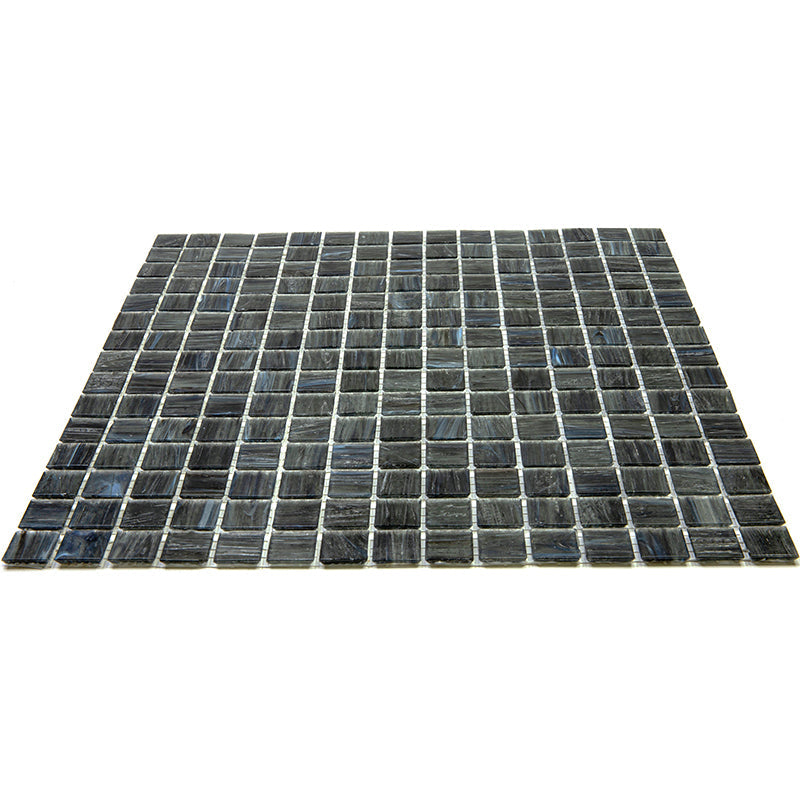 Milestone Gray 12x12 Glossy Uniform Square Glass Mosaic Tile (20 pack, 20 sq ft/case) - Sample
