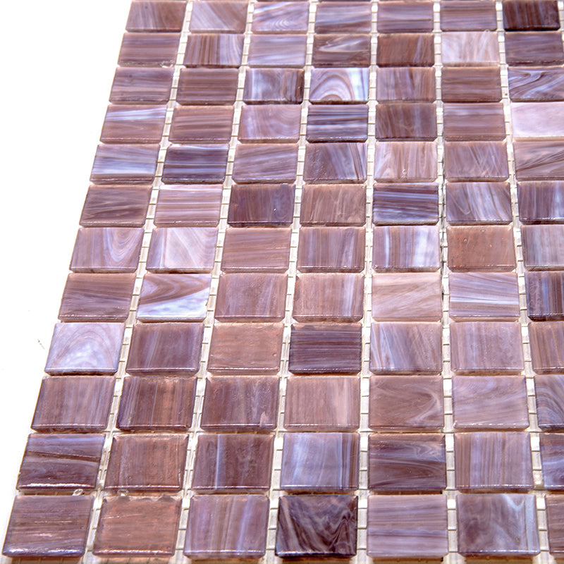 Old Rose Red 12x12 Glossy Uniform Square Glass Mosaic Tile (20 pack, 20 sq ft/case)