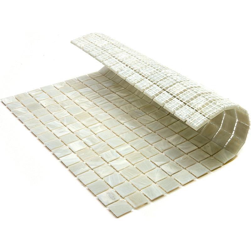 Pastel Gray 12x12 Glossy Uniform Square Glass Mosaic Tile (20 pack, 20 sq ft/case) - Sample