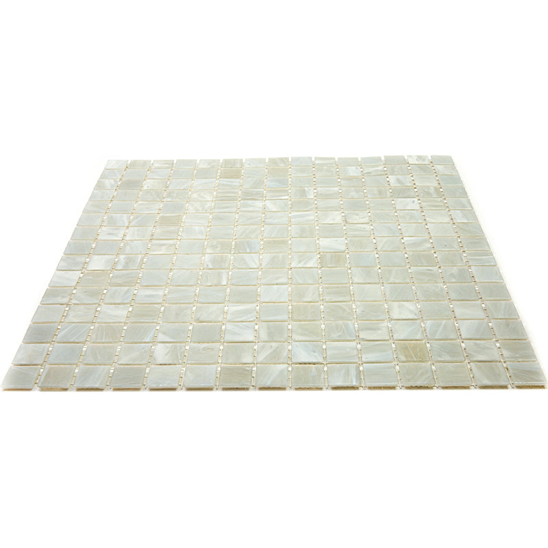 Pastel Gray 12x12 Glossy Uniform Square Glass Mosaic Tile (20 pack, 20 sq ft/case) - Sample