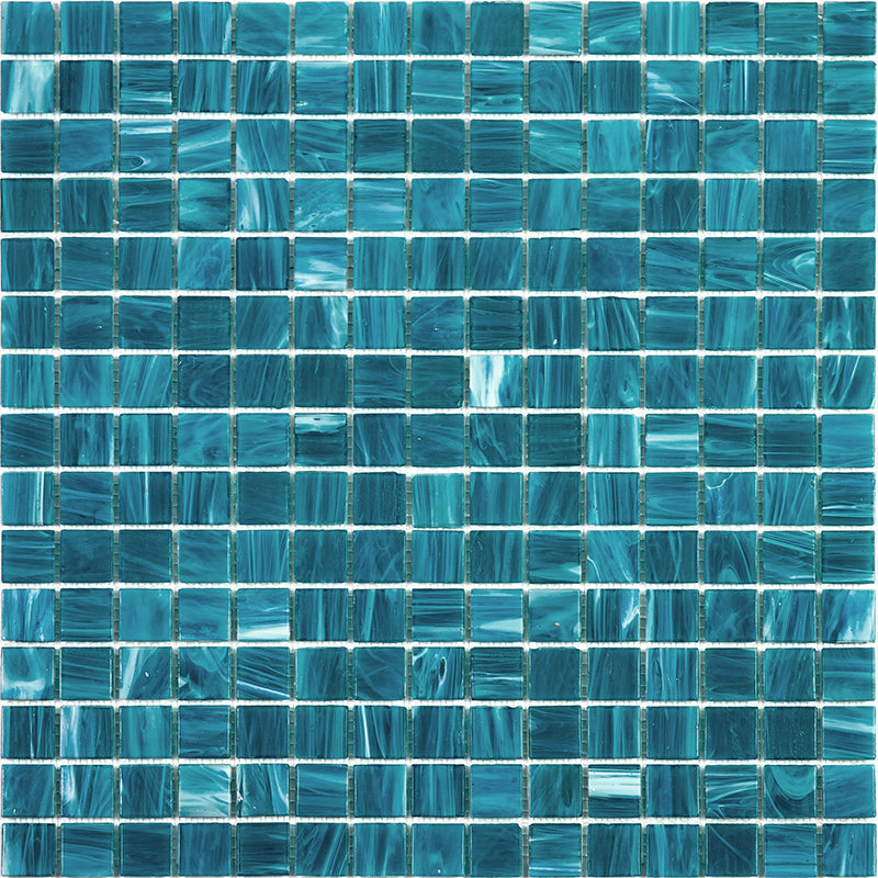 Pacific Blue 12x12 Glossy Uniform Square Glass Mosaic Tile (20 pack, 20 sq ft/case) - Sample